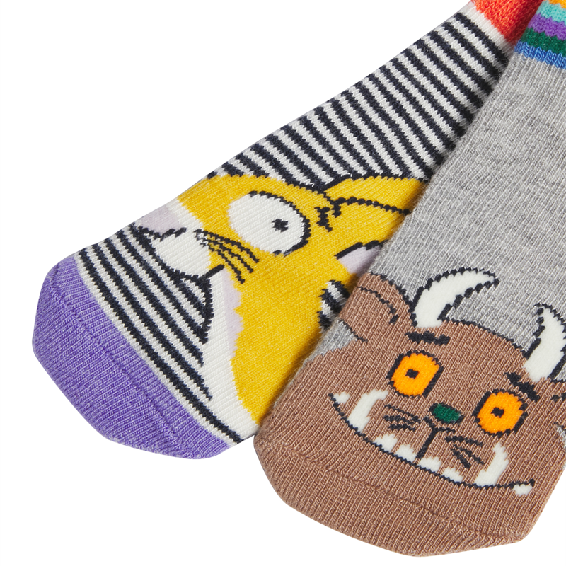 Joules Gruffalo Neat Feet 2 Pack Character Socks -Navy Gruffalo-1